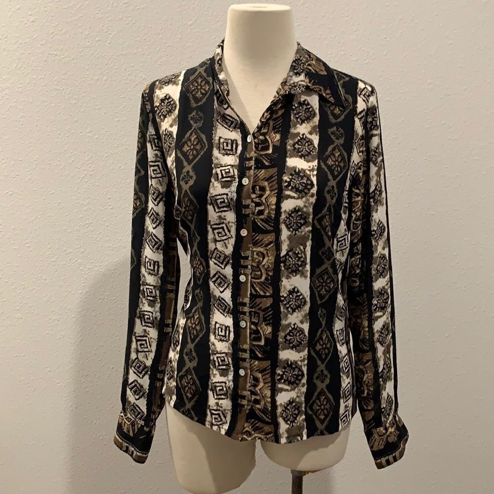 3for$20 button down blouse le caviar small